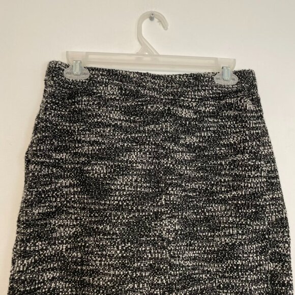 ANN TAYLOR LOFT Petites Boucle Pocket Drawstring Skirt Black White PETITE Small - Picture 13 of 14